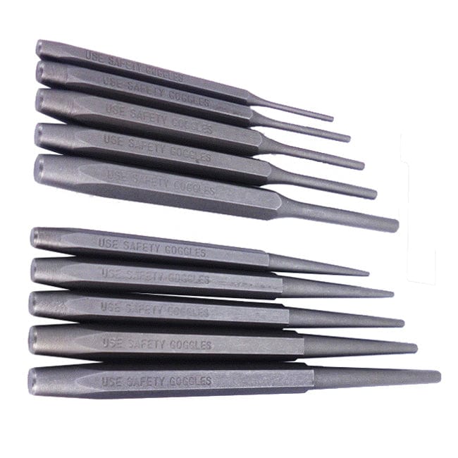 tooltime 16 Piece Crv Punch & Chisel Set - Cold Chisels - Taper Pin Centre Punches