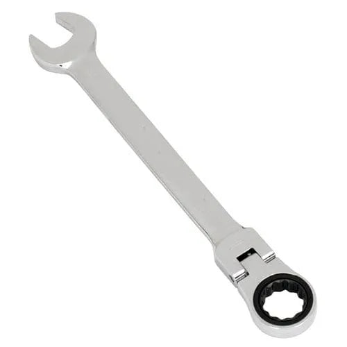 tooltime 17Mm Metric Crv Steel Flexi Combination Ratchet Spanner - Lifetime Warranty