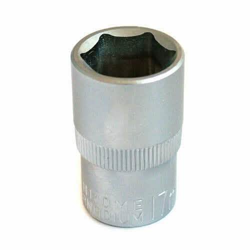 tooltime 17Mm Shallow Crv Steel Socket 1/2" Drive Metric