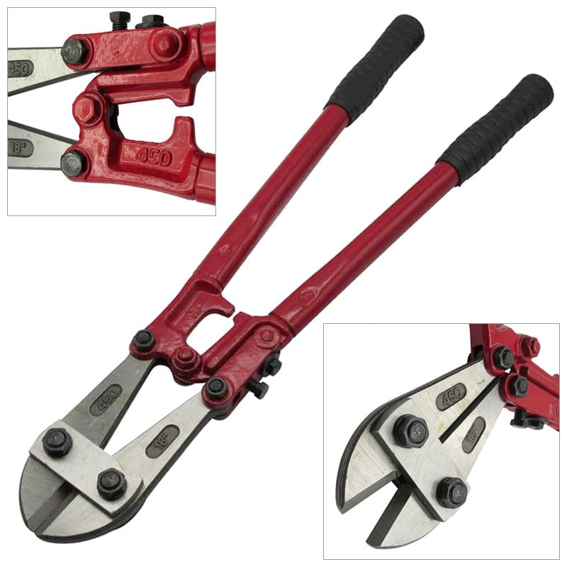 tooltime 18" 450mm Bolt Cutters Wire Cutting Cable Croppers Heavy Duty Carbon Steel Blade