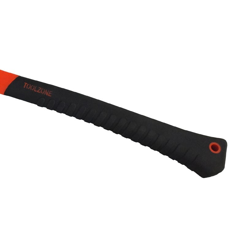 tooltime 2.5lb Log Splitting Maul Axe With Hi-viz Fibreglass Shaft & Rubber Grip Handle