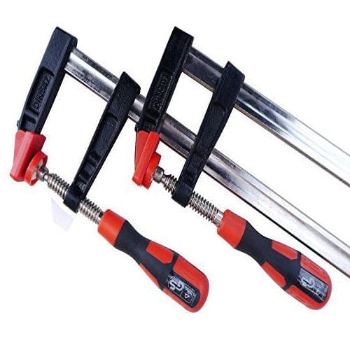 tooltime 2 PACK - HEAVY DUTY 300MM X 50MM F CLAMPS - SOFT GRIP HANDLE QUICK SLIDE