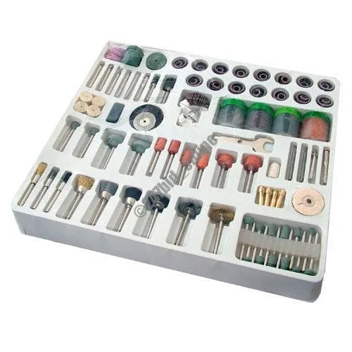 tooltime 216 PC MINI ROTARY POWER DRILL HOBBY TOOL ACCESSORY KIT FITS DREMEL MULTI TOOLS