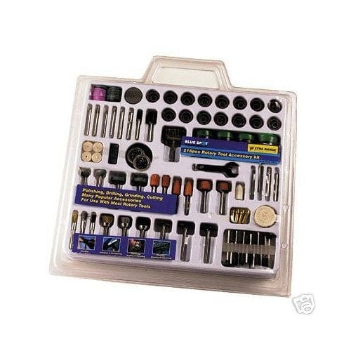 tooltime 276 Piece Dremel Style Hobby Rotary Mini Tool Drill + Multi Bits + Carry Case