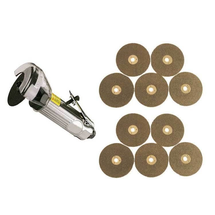 tooltime 3" Air Cut Off Tool Grinder Cutter Tools + 11 Cutting Discs