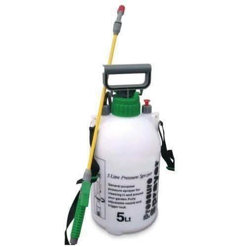 tooltime 5 LITRE GARDEN KNAPSACK WEEDKILLER CHEMICAL PRESSURE SPRAYER 5L