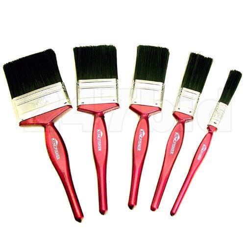 tooltime 5 Pack Paint Brush Set Painting Decorating Advanced Durable Fine Bristles