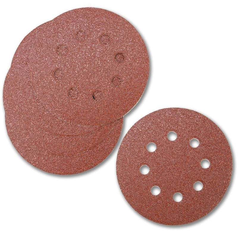 tooltime 5 X 125Mm Velcro Sanding Sander Mixed Grit Discs Sheets Pads 40 80 100 120