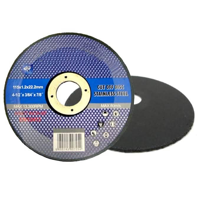 tooltime 50 X 4 1/2" Thin Stainless Steel Metal Cutting Disc Angle Grinder 4.5" 115Mm