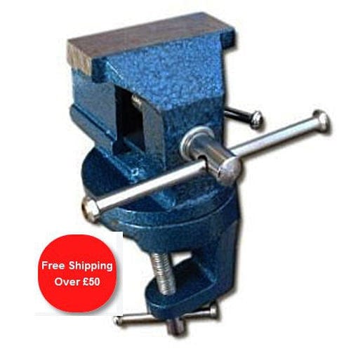 tooltime 60mm MINI CLAMP ON SWIVEL BASE BENCH VICE TABLE TOP IDEAL FOR WORKBENCH DESK