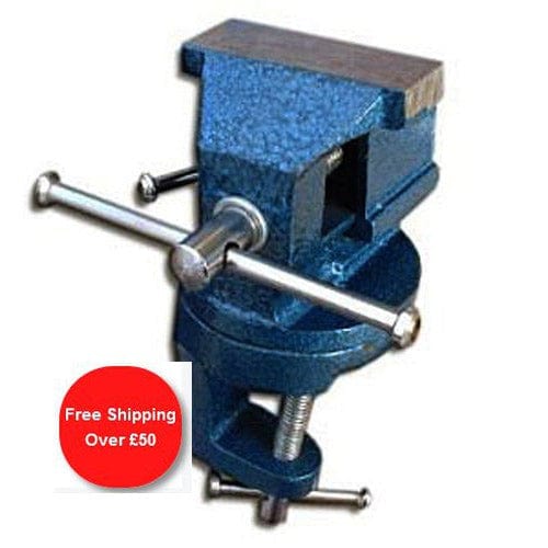 tooltime 60mm MINI CLAMP ON SWIVEL BASE BENCH VICE TABLE TOP IDEAL FOR WORKBENCH DESK