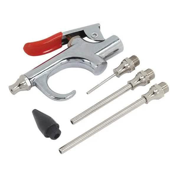 6PC AIR COMPRESSOR BLOW GUN TOOL COMPRESSED AIR DUSTER GUN AIRLINE BLOWER NOZZLE