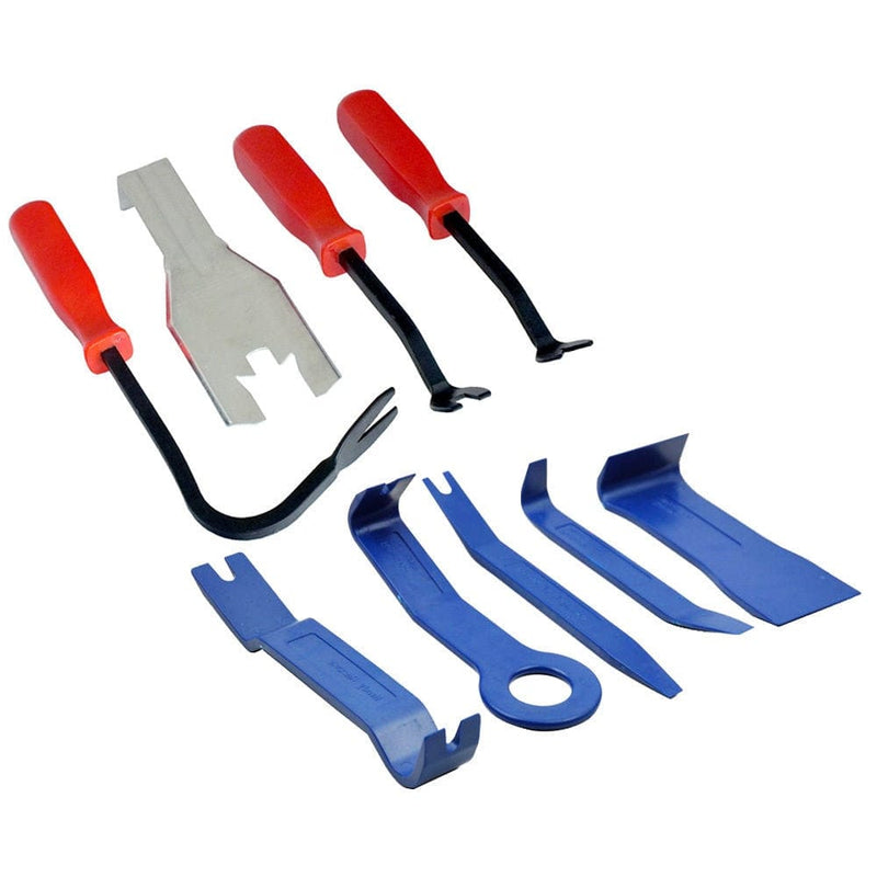 tooltime 9PC CAR AUTO BODY MOULDING DOOR TRIM CLIP REMOVER PANEL REMOVAL TOOLS TOOL KIT