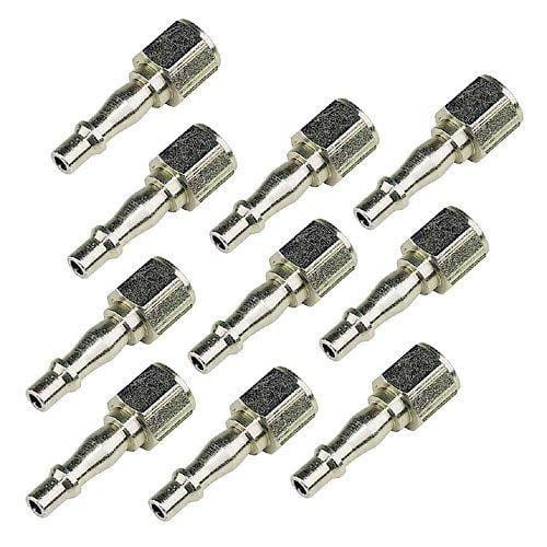 tooltime Air Tool Couplers & Fittings 10 Pcl Style 1/4" Bsp Female Air Fittngs Quick Release Bayonet Tool Line Hose