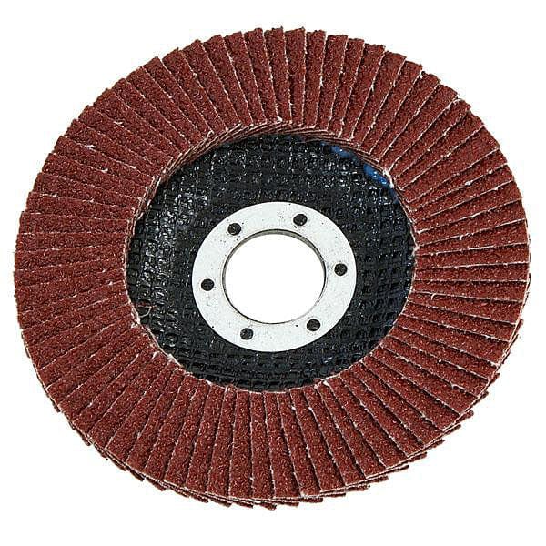 tooltime Angle Grinder Discs Flap Discs Assorted Grit Aluminium Oxide 6Pc For 115Mm 4-1/2" Angle Grinders