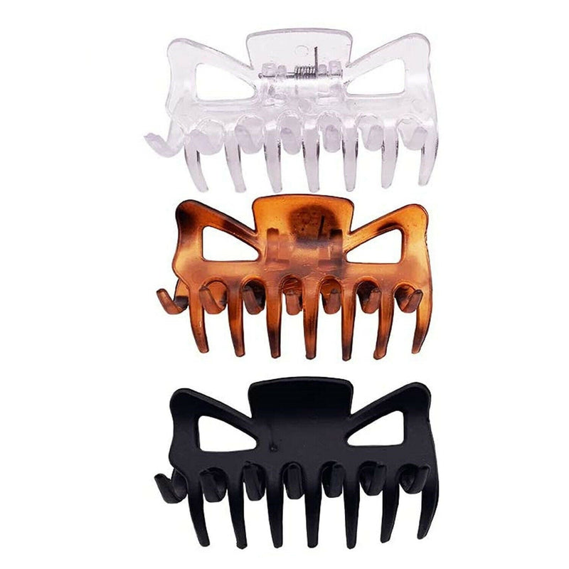 tooltime Box Of 24 Assorted Colour Hair Claw Styling Clips Hair Salon Professional