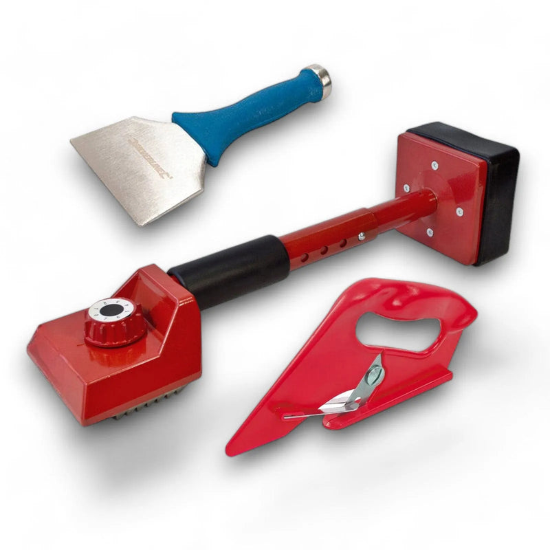 tooltime Carpet Kicker CARPET FITTING TOOL KIT - KNEE KICKER 100MM BOLSTER CUTTER 3 YR WARRANTY (3 PCE)