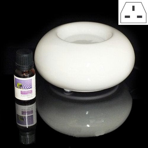 tooltime Ceramic Electric Aroma Fragrance Diffuser Burner + Essential Scented Oil