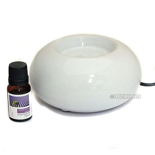tooltime Ceramic Electric Aroma Fragrance Diffuser Burner + Essential Scented Oil