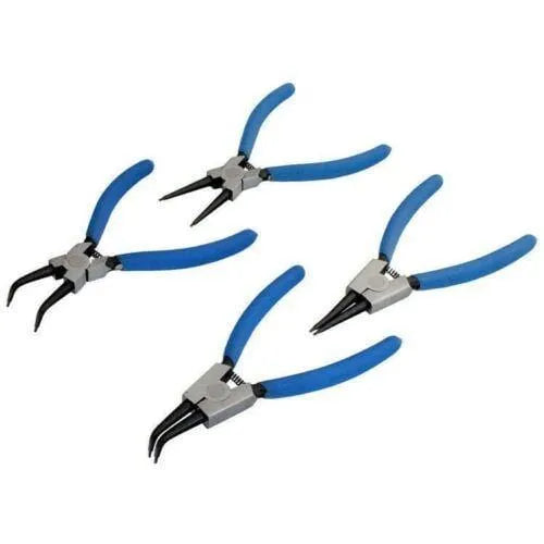 tooltime circlip pliers 4 PACK 6" EXTERNAL INTERNAL BENT NOSE STRAIGHT CIRCLIP OIL SEAL SNAP RING PLIERS