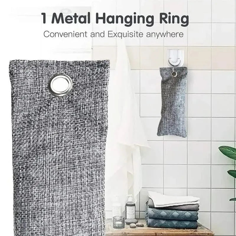 tooltime.co.uk Air Purifying Charcoal Bags 6 x 50g Bamboo Charcoal Purifying Bags Natural Air Fresheners