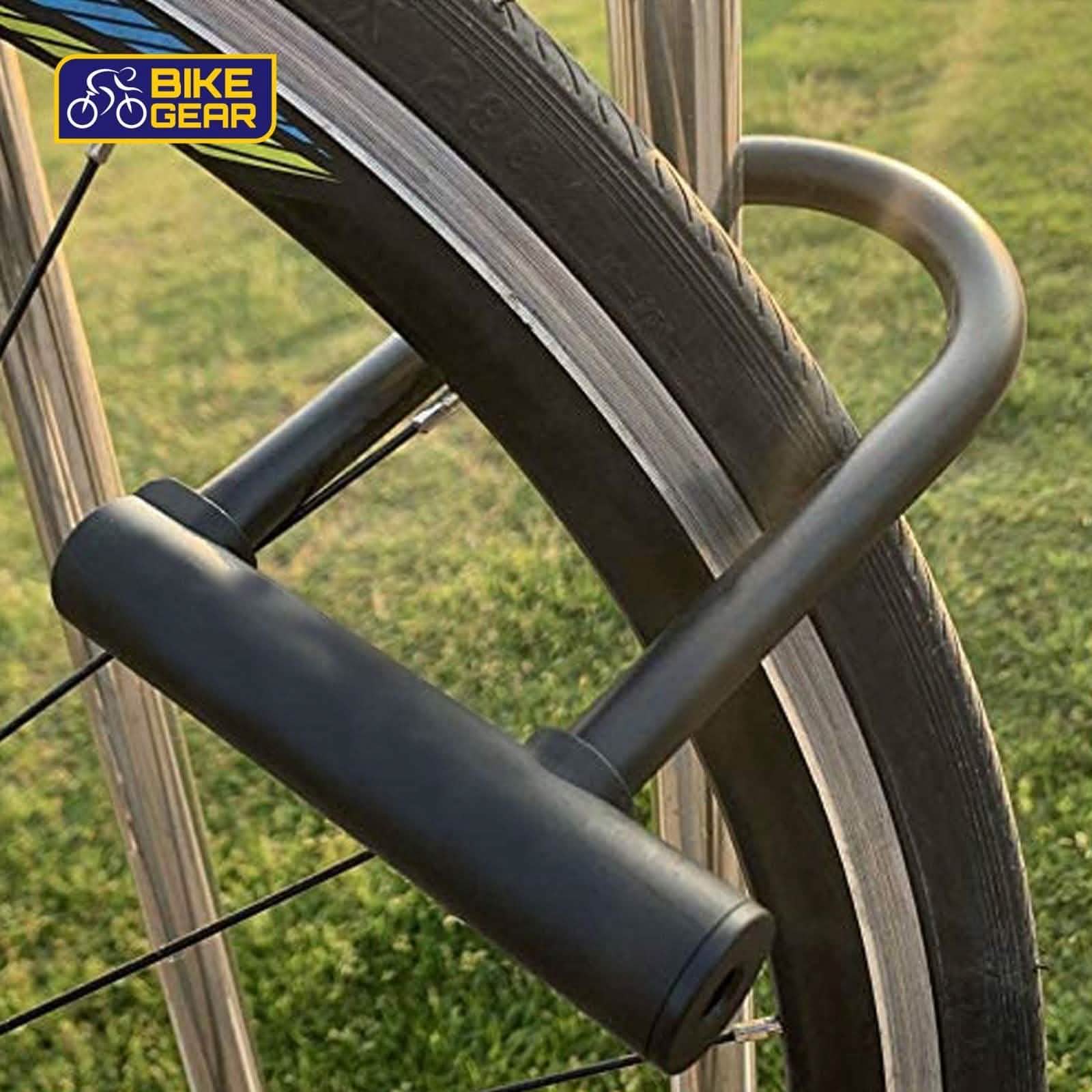 tooltime.co.uk Bike Lock and Cable U-Shaped Bike Lock + 2.5m Steel Security Cable Bracket & 2 Keys