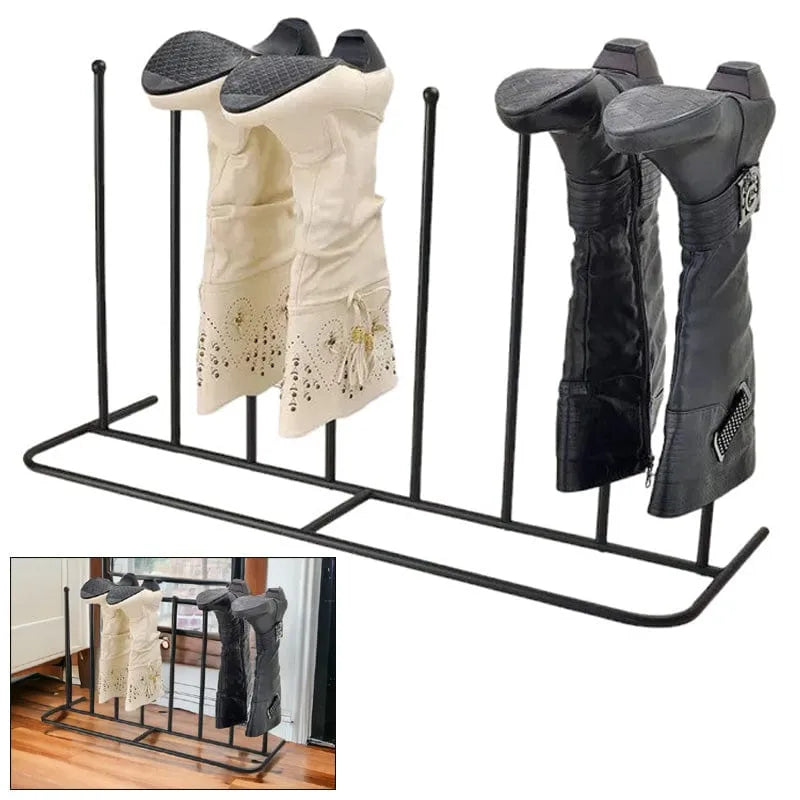 tooltime.co.uk Boot Rack Welly Boot Rack Drying Stand for 4 Pairs of Boots
