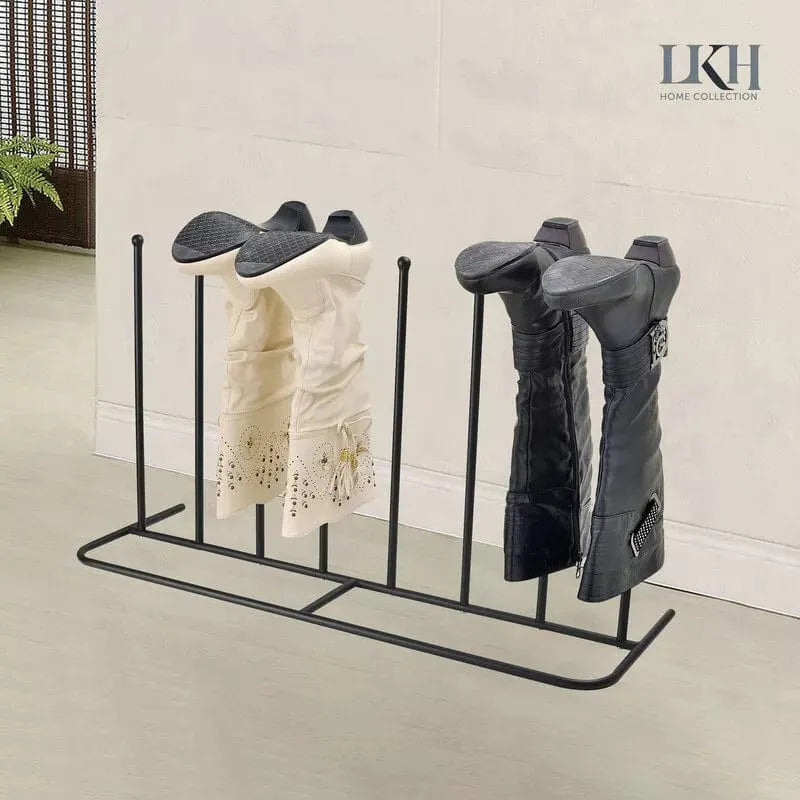 tooltime.co.uk Boot Rack Welly Boot Rack Drying Stand for 4 Pairs of Boots