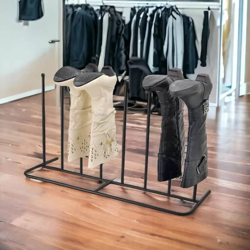 tooltime.co.uk Boot Rack Welly Boot Rack Drying Stand for 4 Pairs of Boots