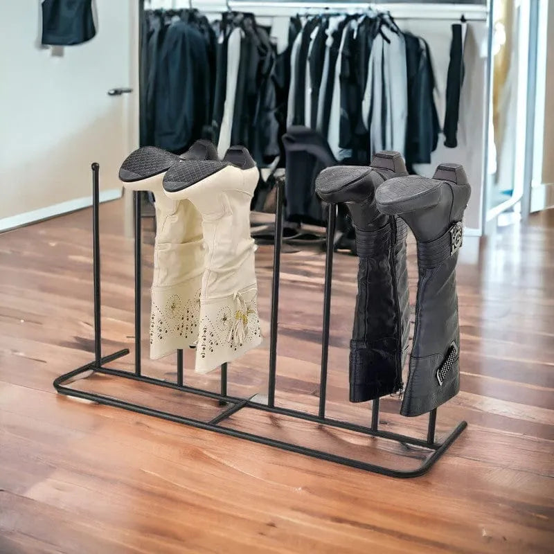 tooltime.co.uk Boot Rack Welly Boot Rack Drying Stand for 4 Pairs of Boots