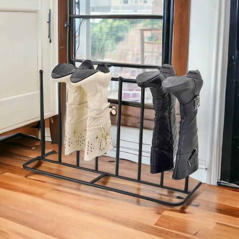 tooltime.co.uk Boot Rack Welly Boot Rack Drying Stand for 4 Pairs of Boots