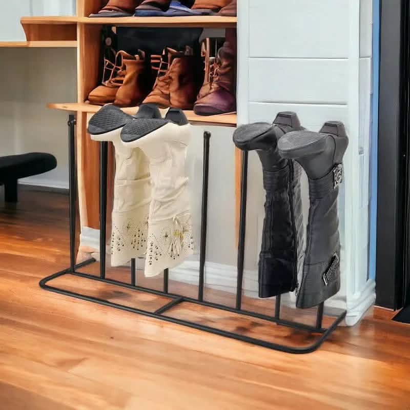tooltime.co.uk Boot Rack Welly Boot Rack Drying Stand for 4 Pairs of Boots