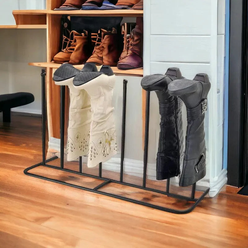 tooltime.co.uk Boot Rack Welly Boot Rack Drying Stand for 4 Pairs of Boots