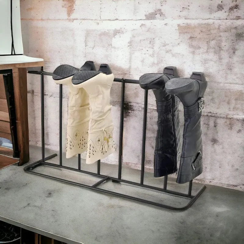 tooltime.co.uk Boot Rack Welly Boot Rack Drying Stand for 4 Pairs of Boots