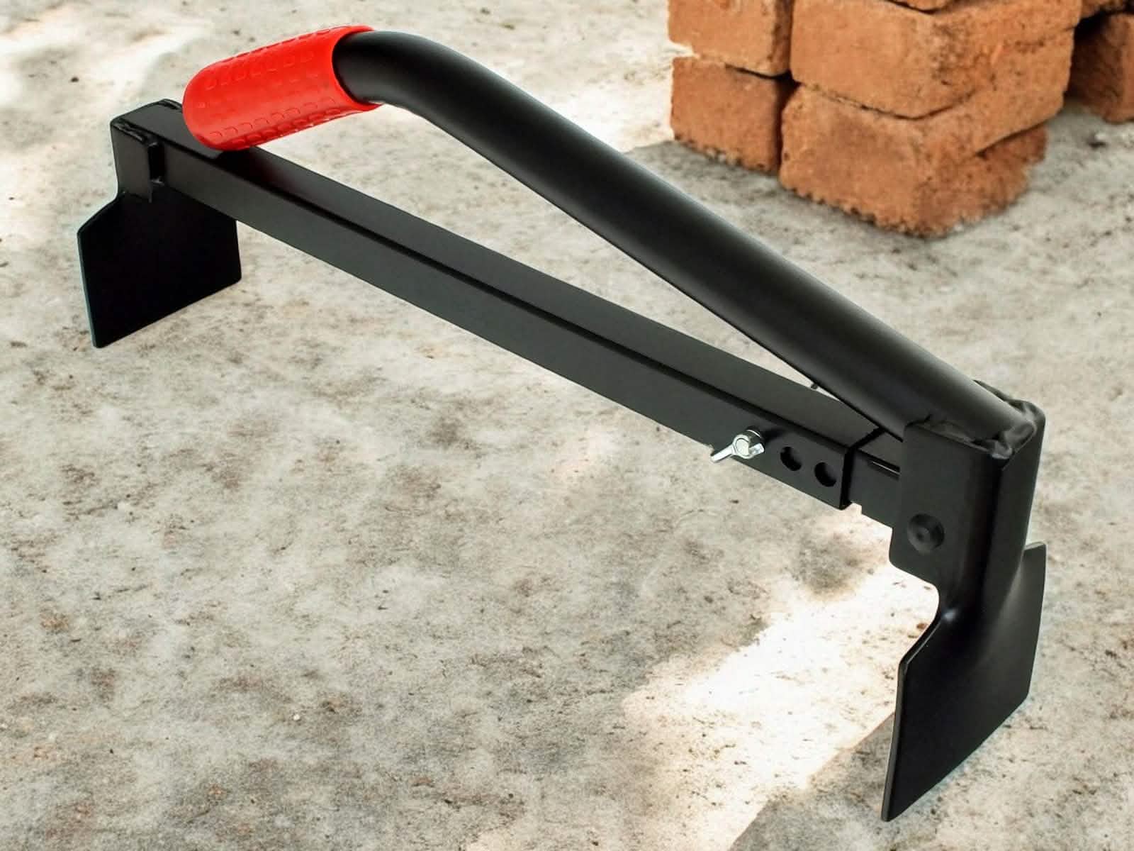 tooltime.co.uk Brick Tongs Brick Layers Tongs Adjustable Lifting and Carrying Tool for 6-10 Bricks