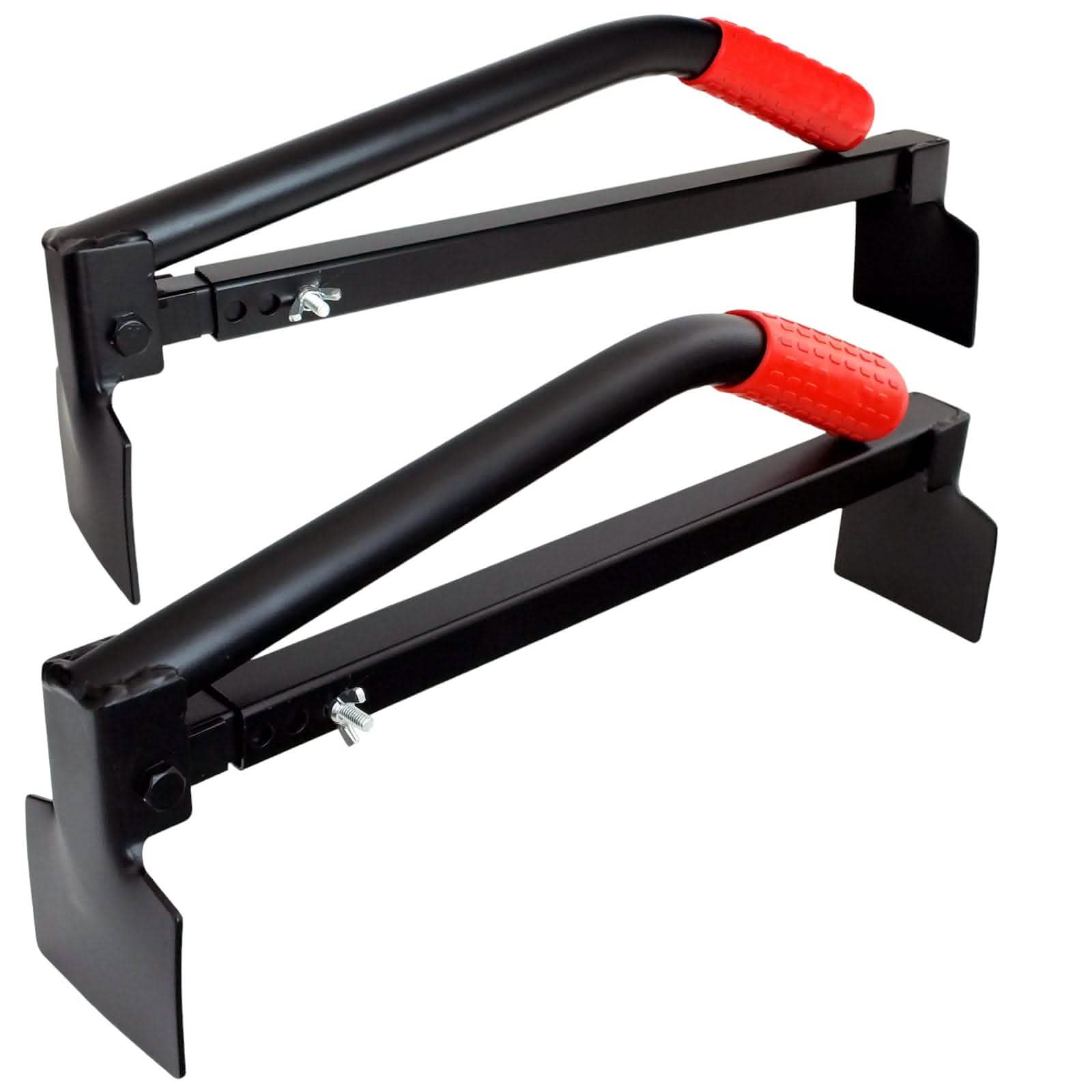 tooltime.co.uk Brick Tongs Pack of 2 Brick Layers Tongs Adjustable Lifting and Carrying Tool for 6-10 Bricks
