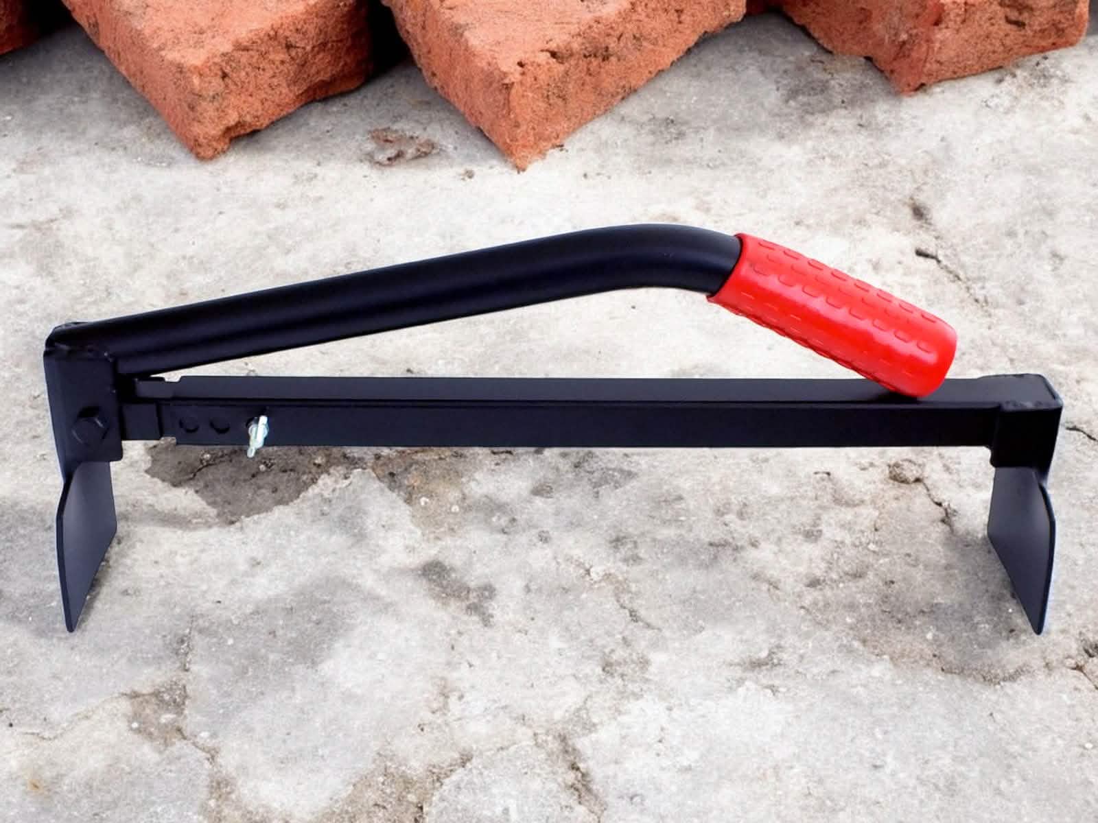 tooltime.co.uk Brick Tongs Pack of 2 Brick Layers Tongs Adjustable Lifting and Carrying Tool for 6-10 Bricks