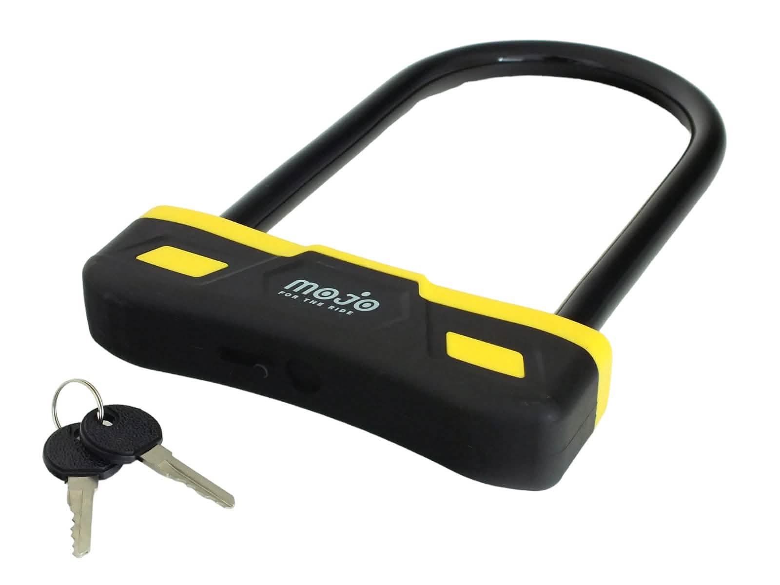 tooltime.co.uk D-Lock Heavy Duty D-Lock for Bikes Cycles Bicycles Motorbikes and Scooters with 2 Keys