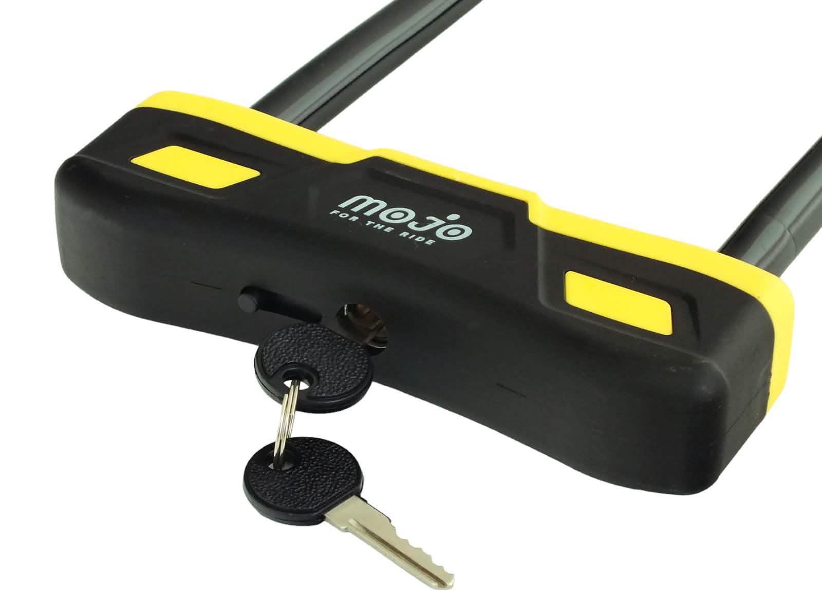 tooltime.co.uk D-Lock Heavy Duty D-Lock for Bikes Cycles Bicycles Motorbikes and Scooters with 2 Keys