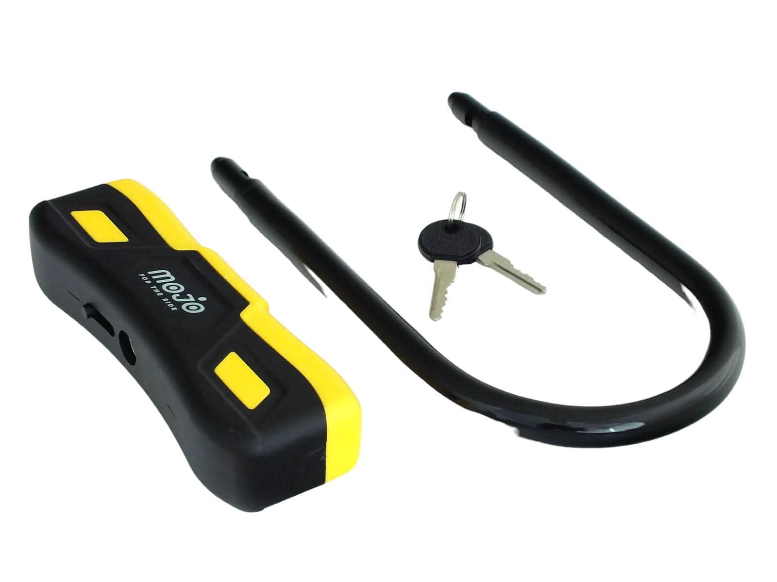 tooltime.co.uk D-Lock Heavy Duty D-Lock for Bikes Cycles Bicycles Motorbikes and Scooters with 2 Keys