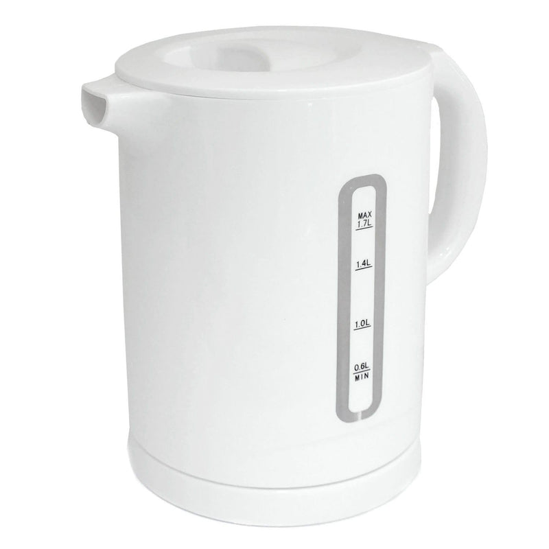 tooltime.co.uk Kettle & Toaster Set White 1.7L Cordless Electric Kettle & 2 Slice Toaster Set
