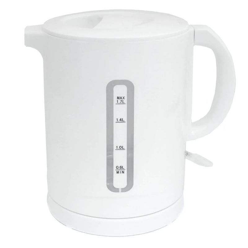 tooltime.co.uk Kettle & Toaster Set White 1.7L Cordless Electric Kettle & 2 Slice Toaster Set