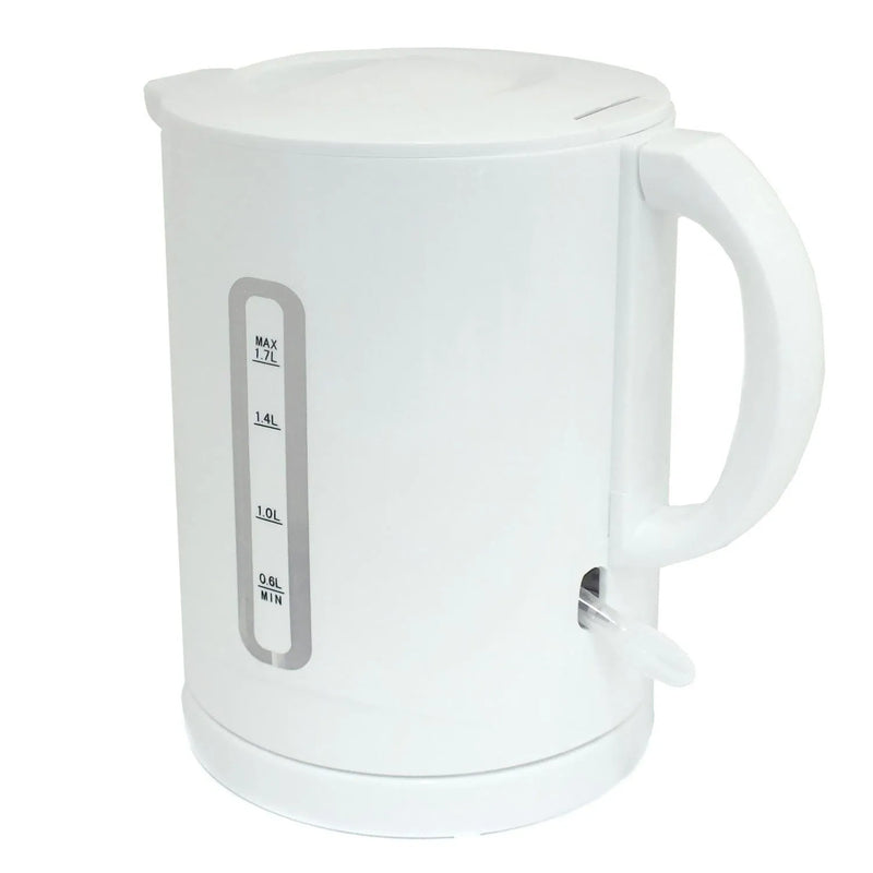 tooltime.co.uk Kettle & Toaster Set White 1.7L Cordless Electric Kettle & 2 Slice Toaster Set