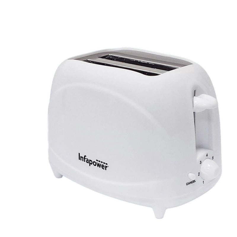 tooltime.co.uk Kettle & Toaster Set White 1.7L Cordless Electric Kettle & 2 Slice Toaster Set