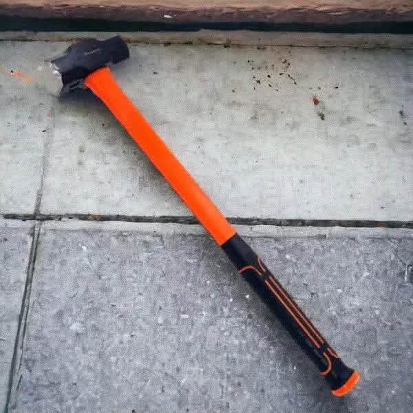 tooltime.co.uk Mini Sledge Hammer 4lb Mini Sledge Hammer with Fibreglass Shaft and Rubber Grip Handle