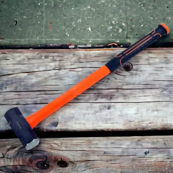 tooltime.co.uk Mini Sledge Hammer 4lb Mini Sledge Hammer with Fibreglass Shaft and Rubber Grip Handle