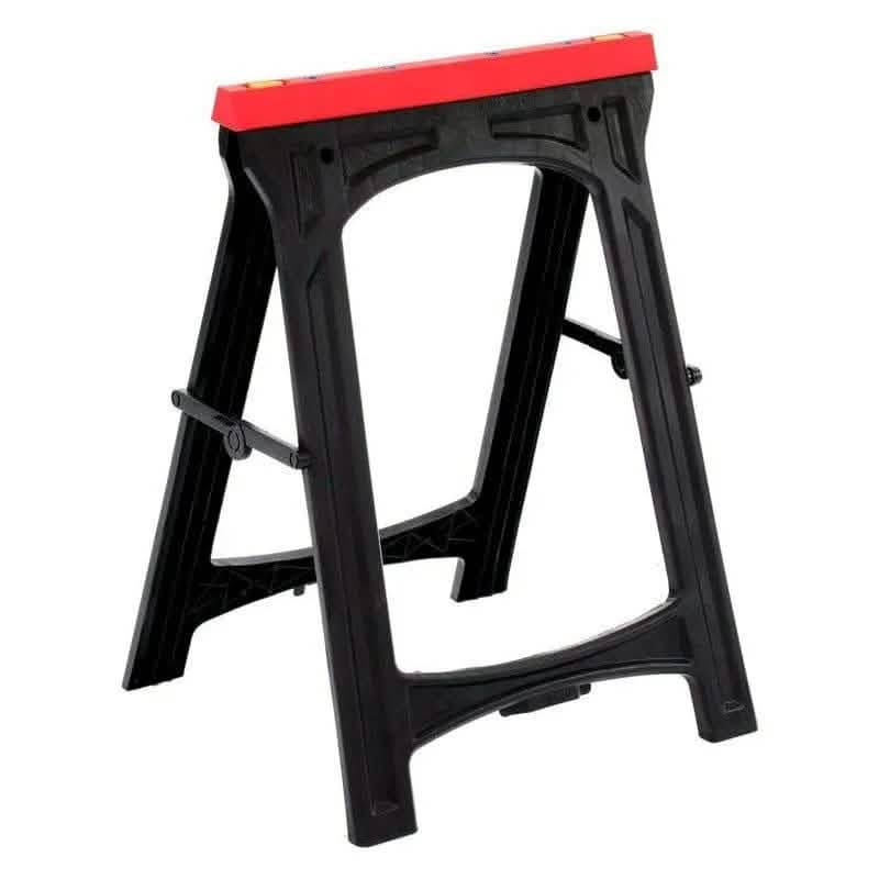 tooltime.co.uk Pair of Plastic Saw Horses Pair of Lightweight Folding Plastic Saw Horses Portable Trestles