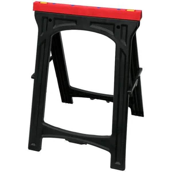 tooltime.co.uk Pair of Plastic Saw Horses Pair of Lightweight Folding Plastic Saw Horses Portable Trestles