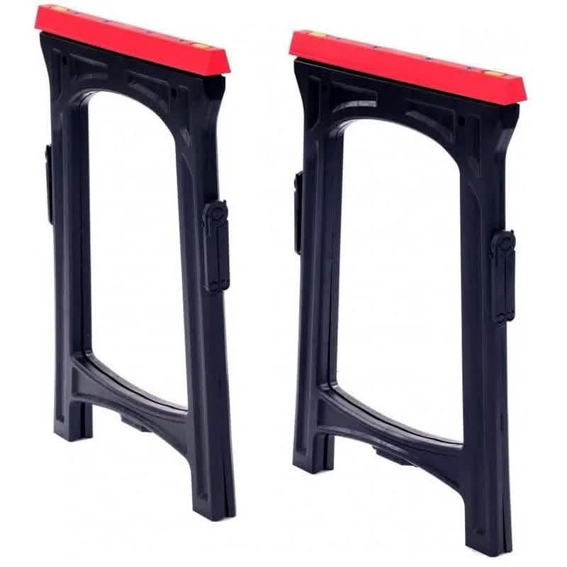 tooltime.co.uk Pair of Plastic Saw Horses Pair of Lightweight Folding Plastic Saw Horses Portable Trestles