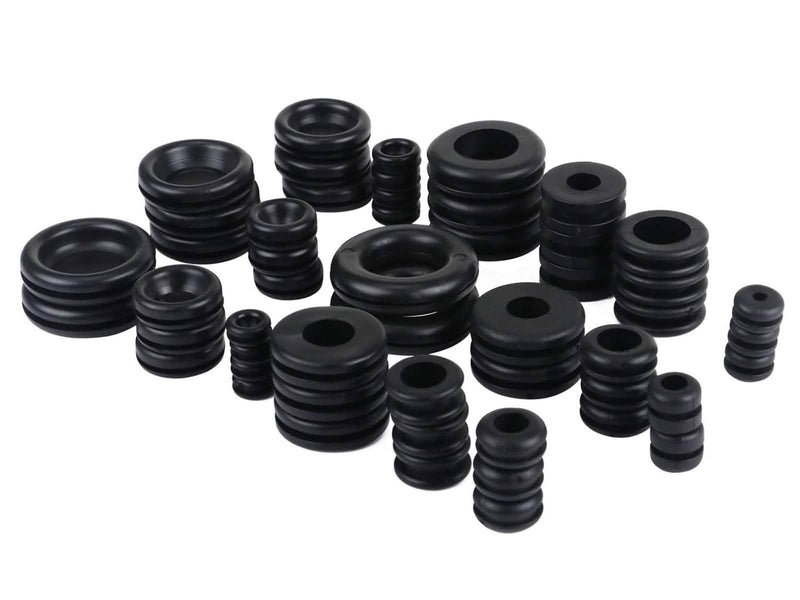 tooltime.co.uk Rubber Grommets 125pc Rubber Grommets Set Assorted SIzes with Storage Case